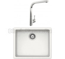 Комплект Мойка Schock Quadro 60 (N-100) Cristalite альпина + Смеситель MEGA Mega MG-SUN03