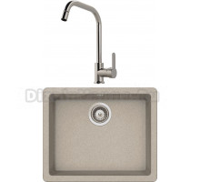 Комплект Мойка Schock Quadro 60 (N-100) Cristalite саббиа + Смеситель MEGA City MG- ZRV104 хром