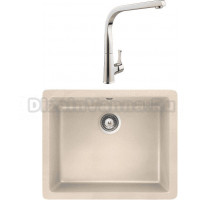 Комплект Мойка Schock Quadro 60 (N-100) Cristalite эверест + Смеситель MEGA Mega MG-SUN03