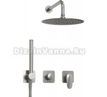 Душевой комплект Wasserkraft Spree A1451.272.097.121.275.100.276 С ВНУТРЕННЕЙ ЧАСТЬЮ, никель
