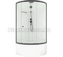 Душевая кабина Melodia della vita Jive Black MB02009 90х90, с высоким поддоном