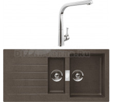 Комплект Мойка Schock Signus 60D (D-150) Cristadur бронза + Смеситель MEGA Mega MG-SUN03