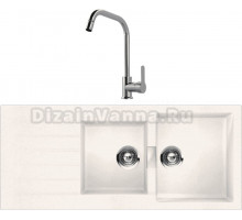 Комплект Мойка Schock Signus 80D (D-200) Cristadur поларис + Смеситель MEGA City MG- ZRV104 хром