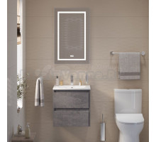 Мебель для ванной комнаты BelBagno Kraft 39 50 cemento grigio, раковина BB-8099-3-50