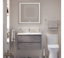 Мебель для ванной комнаты BelBagno Kraft 39 80 cemento grigio, раковина BB-8099-3-80