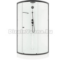 Душевая кабина Melodia della vita Jive Black MB02007 90х90, с низким поддоном