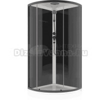 Душевая кабина Melodia della vita Jive Black MB02008 90х90, с низким поддоном