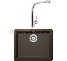 Комплект Мойка Schock Soho 60 (N-100) Cristadur бронза + Смеситель MEGA Mega MG-SUN03