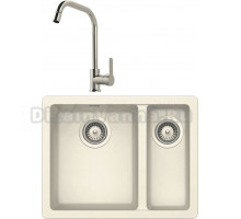 Комплект Мойка Schock Soho 60 Plus (N-150) Cristadur магнолия + Смеситель MEGA City MG- ZRV104 хром