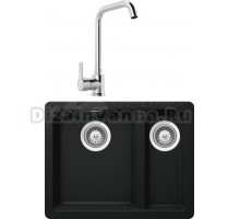 Комплект Мойка Schock Soho 60 Plus (N-150) Cristadur пуро + Смеситель MEGA Ege MG-PL10 хром