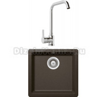 Комплект Мойка Schock Soho 700404U 50 (N-100S) Cristadur бронза + Смеситель MEGA Ege MG-PL10 хром