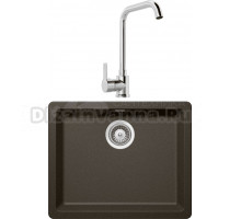 Комплект Мойка Schock Soho 700500U 60 (N-100) Cristadur бронза + Смеситель MEGA Ege MG-PL10 хром