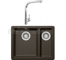 Комплект Мойка Schock Soho 700506U 60 Plus (N-150) Cristadur бронза + Смеситель MEGA Mega MG-SUN03