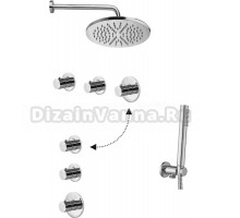 Душевой комплект Paffoni Modular Box KITMB018CR С ВНУТРЕННЕЙ ЧАСТЬЮ, хром