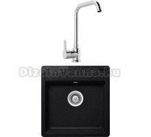 Комплект Мойка Schock Vero 50 Cristadur пуро + Смеситель MEGA Ege MG-PL10 хром