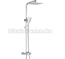 Душевая стойка Rose R1636F белый, хром