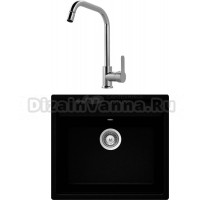 Комплект Мойка Schock Vero 60 (N-100) Cristadur пуро + Смеситель MEGA City MG- ZRV104 хром