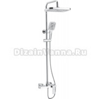 Душевая стойка Rose R1836-6 с каскадным изливом, хром