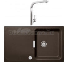 Комплект Мойка Schock Wembley 50D Cristadur бронза + Смеситель MEGA Mega MG-SUN03