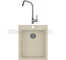 Комплект Мойка Whinstone Аркус Аркус 420 жасмин + Смеситель MEGA City MG- ZRV104 хром