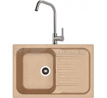 Комплект Мойка Dr. Gans Adel 780 терра + Смеситель MEGA City MG- ZRV104 хром