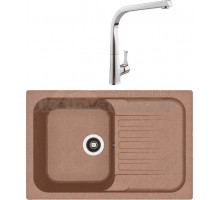 Комплект Мойка Dr. Gans Adel 780 терракот + Смеситель MEGA Mega MG-SUN03