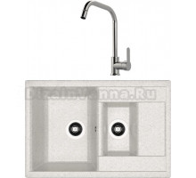 Комплект Мойка Dr. Gans Astra 760K серый + Смеситель MEGA City MG- ZRV104 хром