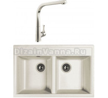 Комплект Мойка Dr. Gans Astra 780 белая + Смеситель MEGA Mega MG-SUN03