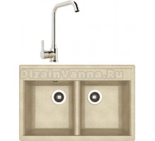 Комплект Мойка Dr. Gans Astra 780 дюна + Смеситель MEGA Ege MG-PL10 хром