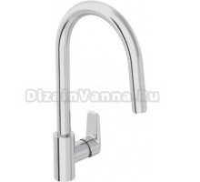 Смеситель для кухни VitrA Flow Soft A43445EXP с выдвижным изливом, хром