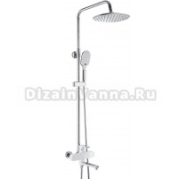 Душевая стойка Rose R2136F белый, хром