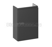 Тумба под раковину Wellsee WC Area 221802000: подвесная тумба шириной 40 см, цвет матовый темно-серый