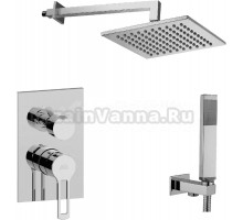 Душевой комплект Paffoni Ringo KITRIN018CR/MKING С ВНУТРЕННЕЙ ЧАСТЬЮ, верхний душ 30 см, хром