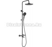 Душевая стойка Rose R3936T оружейная сталь