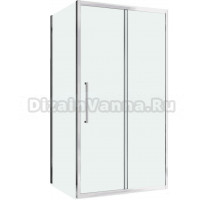 Душевой уголок Abber Schwarzer Diamant AG30120H-S50 120x50, профиль хром, стекло прозрачное