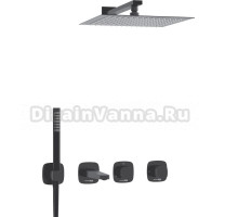 Душевой комплект Wasserkraft Nuthe A9151.265.315.219.162.327.242.217 С ВНУТРЕННЕЙ ЧАСТЬЮ, черный