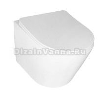 Унитаз подвесной Azario Atrio 490x365x360мм безободковый с сиденьем микролифт AZ-2330
