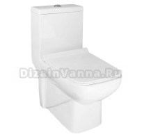 Унитаз-моноблок Azario Zeno 640х365х740 ободковый, с быстросъемным сиденьем Slim микролифт (AZ-1169)
