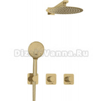 Душевой комплект Wasserkraft Ems A7651.303.183.208.280.197.207 С ВНУТРЕННЕЙ ЧАСТЬЮ, золото
