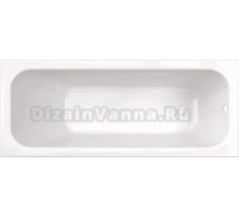Акриловая ванна Triton Ника 180x80 см, пристенная, белая, с каркасом