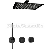 Душевой комплект Wasserkraft Nuthe A9151.264.219.162.327.242.217 С ВНУТРЕННЕЙ ЧАСТЬЮ, черный