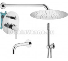 Душевой комплект Plumberia Selection Ixo KITXO19CR260 С ВНУТРЕННЕЙ ЧАСТЬЮ, хром