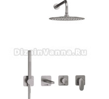 Душевой комплект Wasserkraft Spree A1451.273.274.097.121.275.100.276 С ВНУТРЕННЕЙ ЧАСТЬЮ, никель
