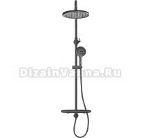 Душевая стойка Rose R3996T с термостатом, пепельный