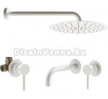Комплект для ванной Plumberia Selection Ixo KITXO01BO210 С ВНУТРЕННЕЙ ЧАСТЬЮ, белый матовый