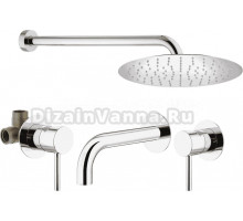 Комплект для ванной Plumberia Selection Ixo KITXO01CR210 С ВНУТРЕННЕЙ ЧАСТЬЮ, хром