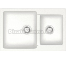 Мойка кухонная AZARIO Grand 00079901 белый лед