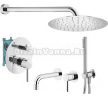 Комплект для ванной Plumberia Selection Ixo KITXO18CR210 С ВНУТРЕННЕЙ ЧАСТЬЮ, хром
