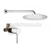 Душевой комплект Plumberia Selection Ixo KITXO01CR С ВНУТРЕННЕЙ ЧАСТЬЮ, хром
