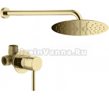 Душевой комплект Plumberia Selection Ixo KITXO01OR С ВНУТРЕННЕЙ ЧАСТЬЮ, золото 24к